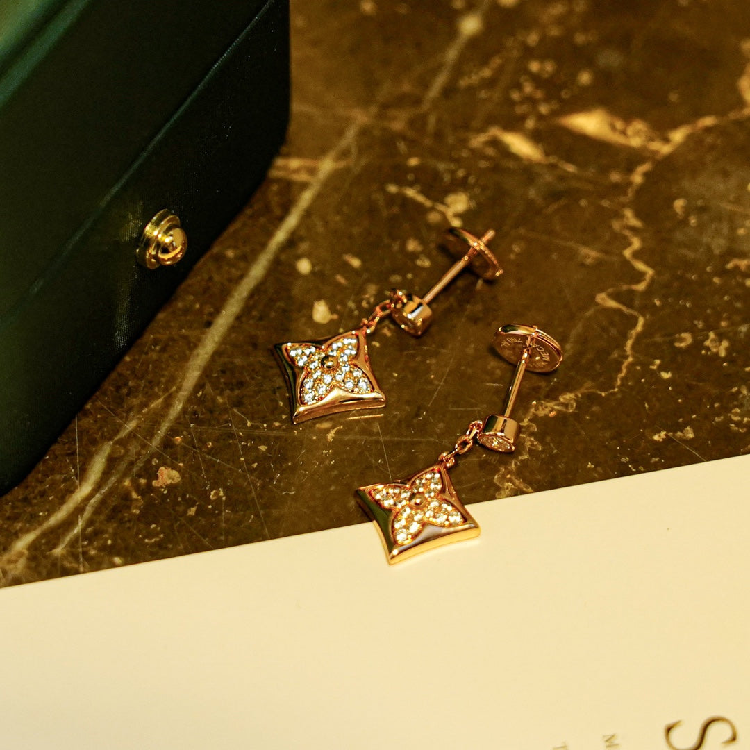 [Lumi Jewels]STAR DIAMONDS EARRINGS GOLD