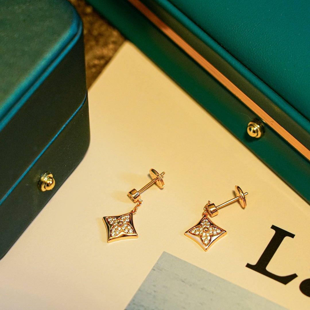 [Lumi Jewels]STAR DIAMONDS EARRINGS GOLD