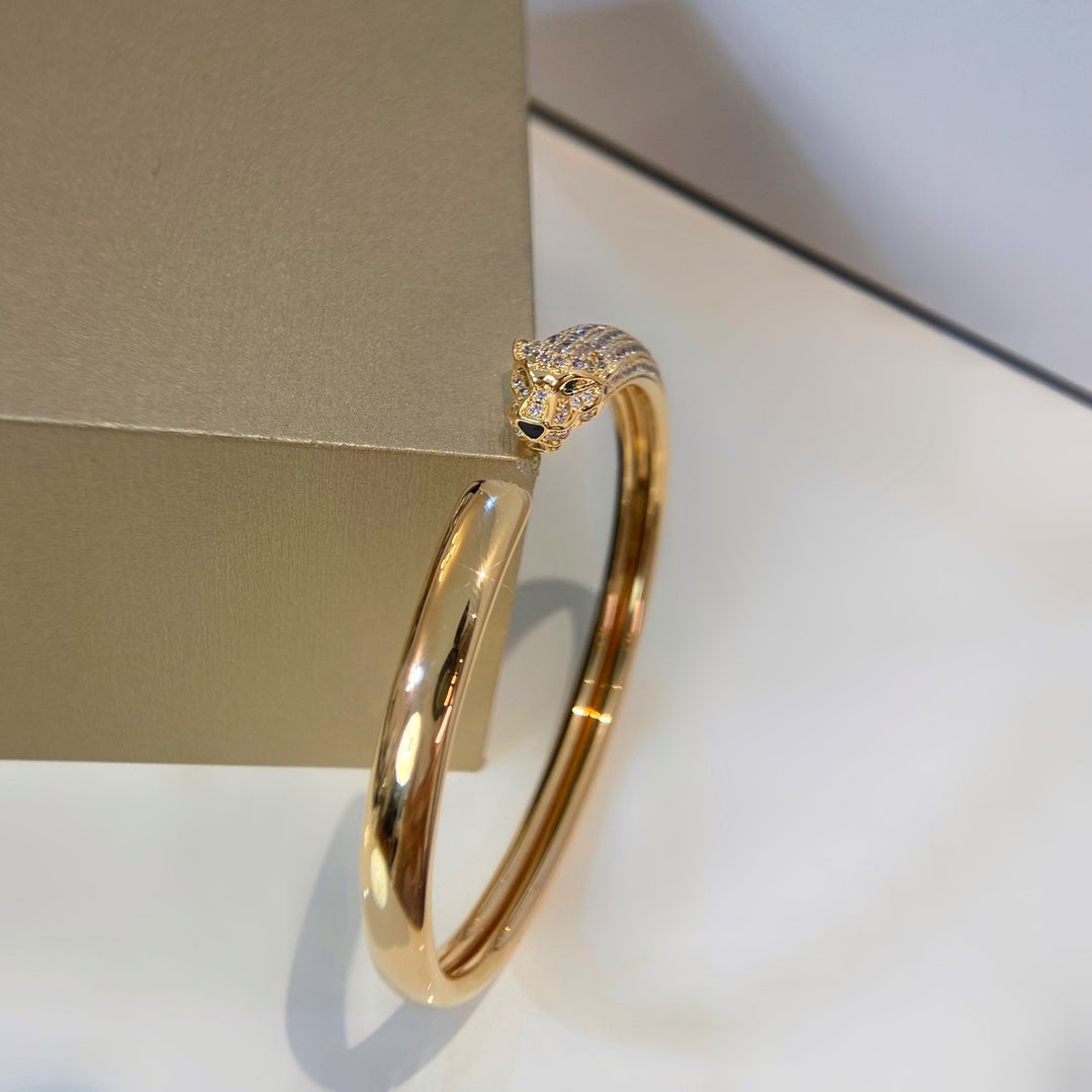 [Lumi Jewels]PANTHERE GOLD DIAMOND OPEN BRACELET