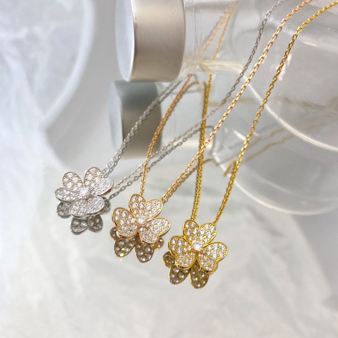 [Lumi Jewels]FLOWER DIAMOND NECKLACE