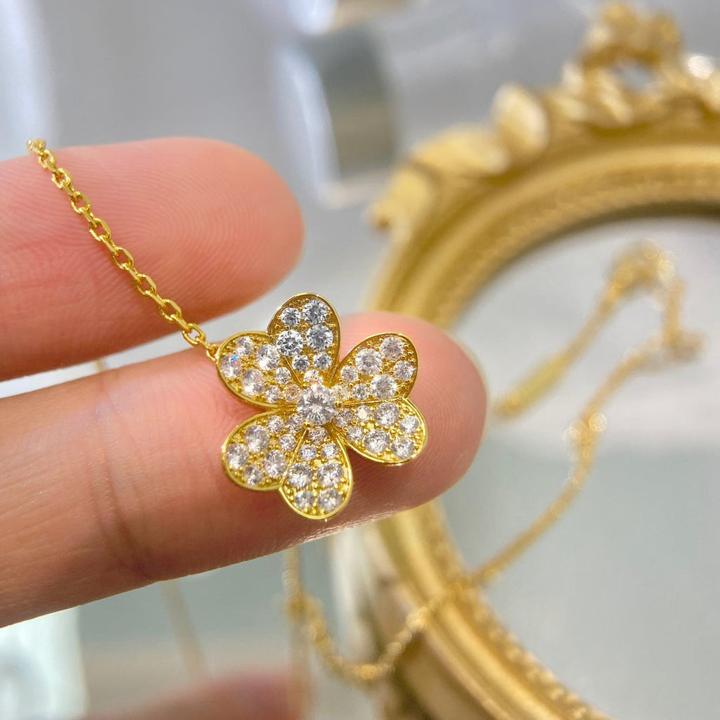 [Lumi Jewels]FLOWER DIAMOND NECKLACE