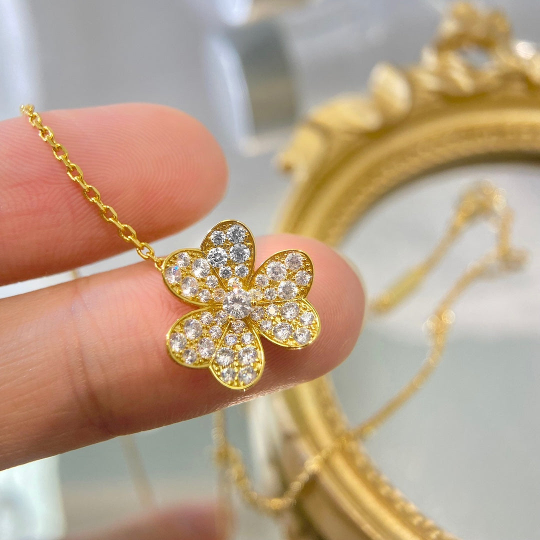 [Lumi Jewels]FLOWER DIAMOND NECKLACE