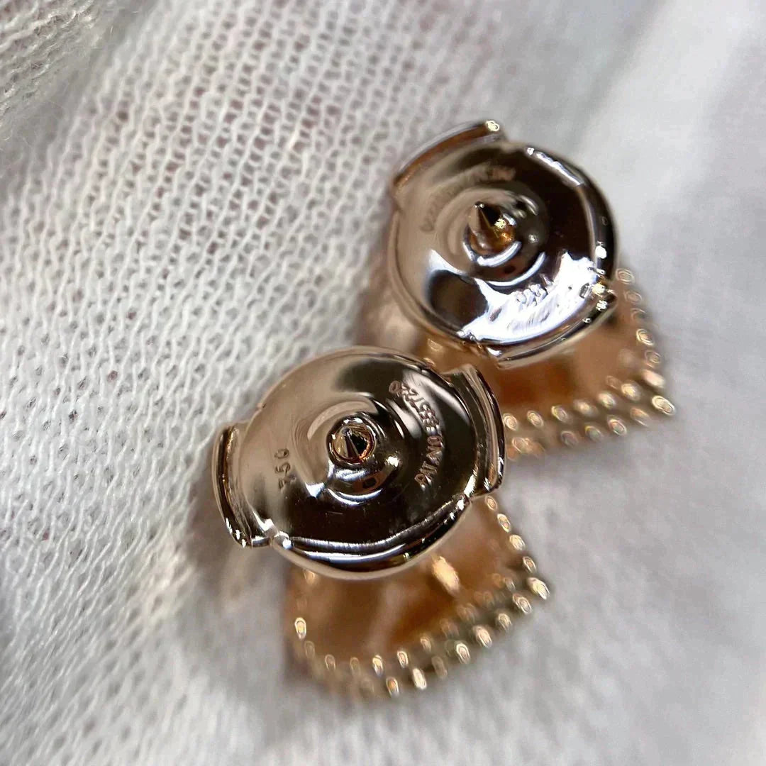 [Lumi Jewels]HEART CARNELIAN STUD EARRINGS