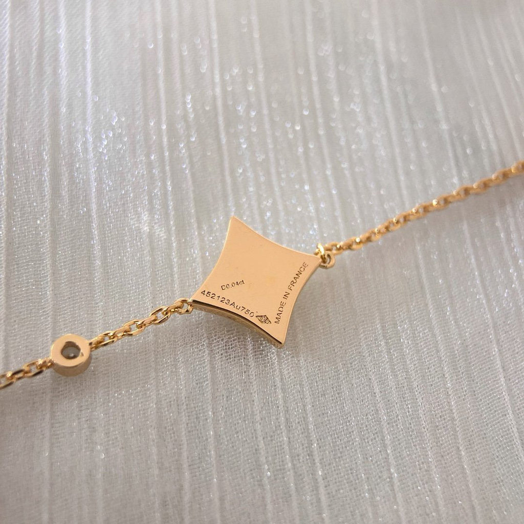 [Lumi Jewels]COLOR STAR CARNELIAN PINK GOLD DIAMOND BRACELET