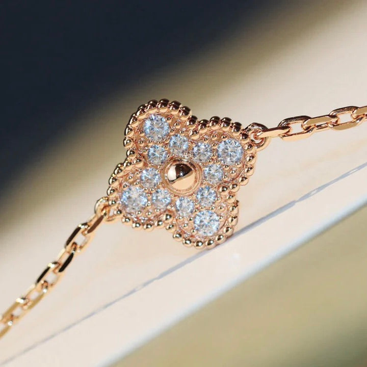 [Lumi Jewels]CLOVER 20 MOTIFS LASER DIAMOND NECKLACE