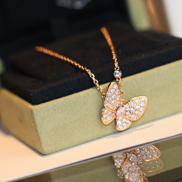 [Lumi Jewels]BUTTERFLY DIAMOND NECKLACE