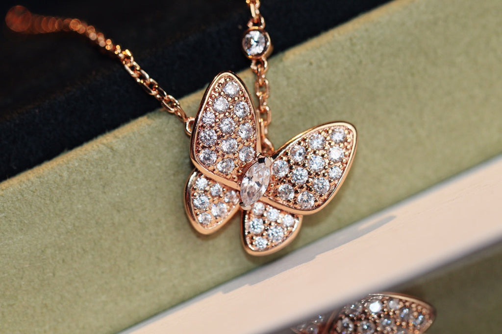 [Lumi Jewels]BUTTERFLY DIAMOND NECKLACE