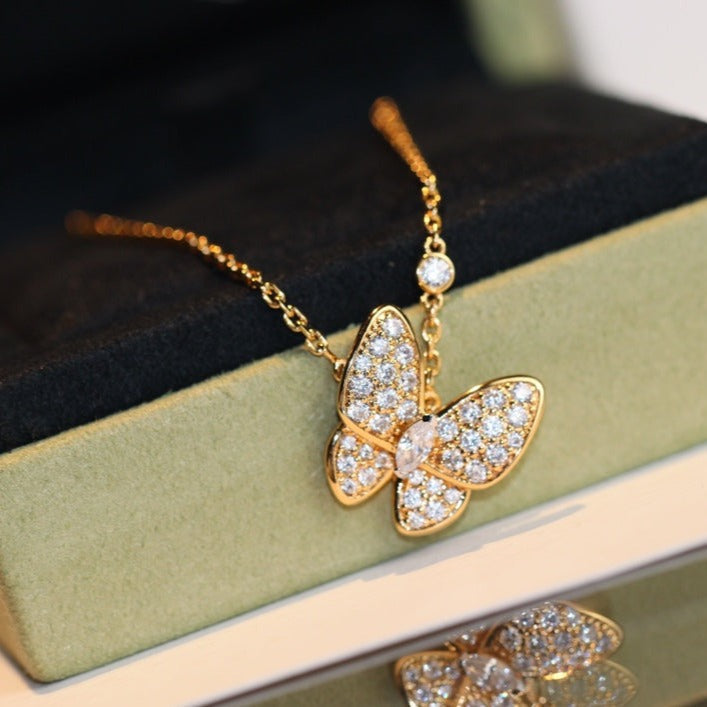 [Lumi Jewels]BUTTERFLY DIAMOND NECKLACE