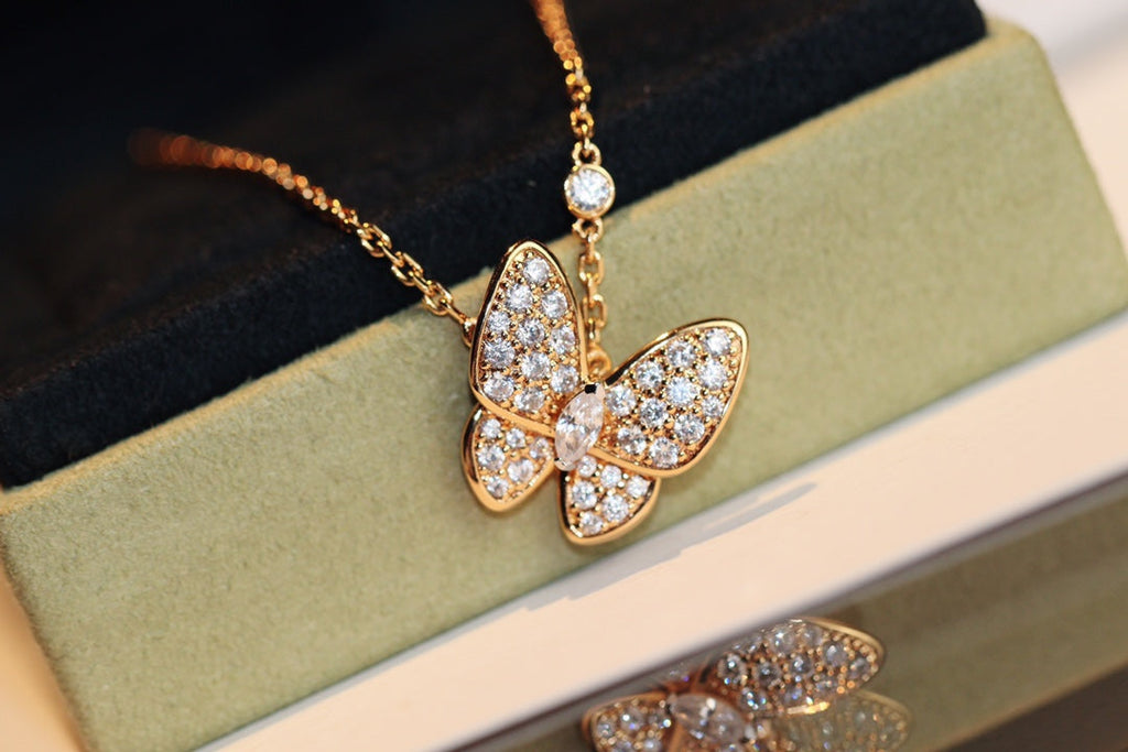 [Lumi Jewels]BUTTERFLY DIAMOND NECKLACE