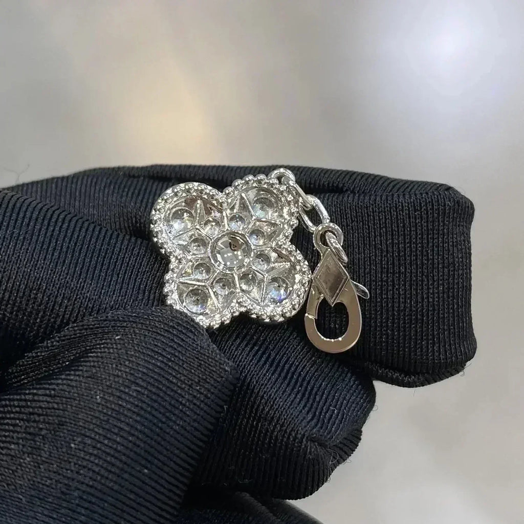 [Lumi Jewels] CLOVER 5 MOTIF FULL DIAMOND BRACELET COLLECTION