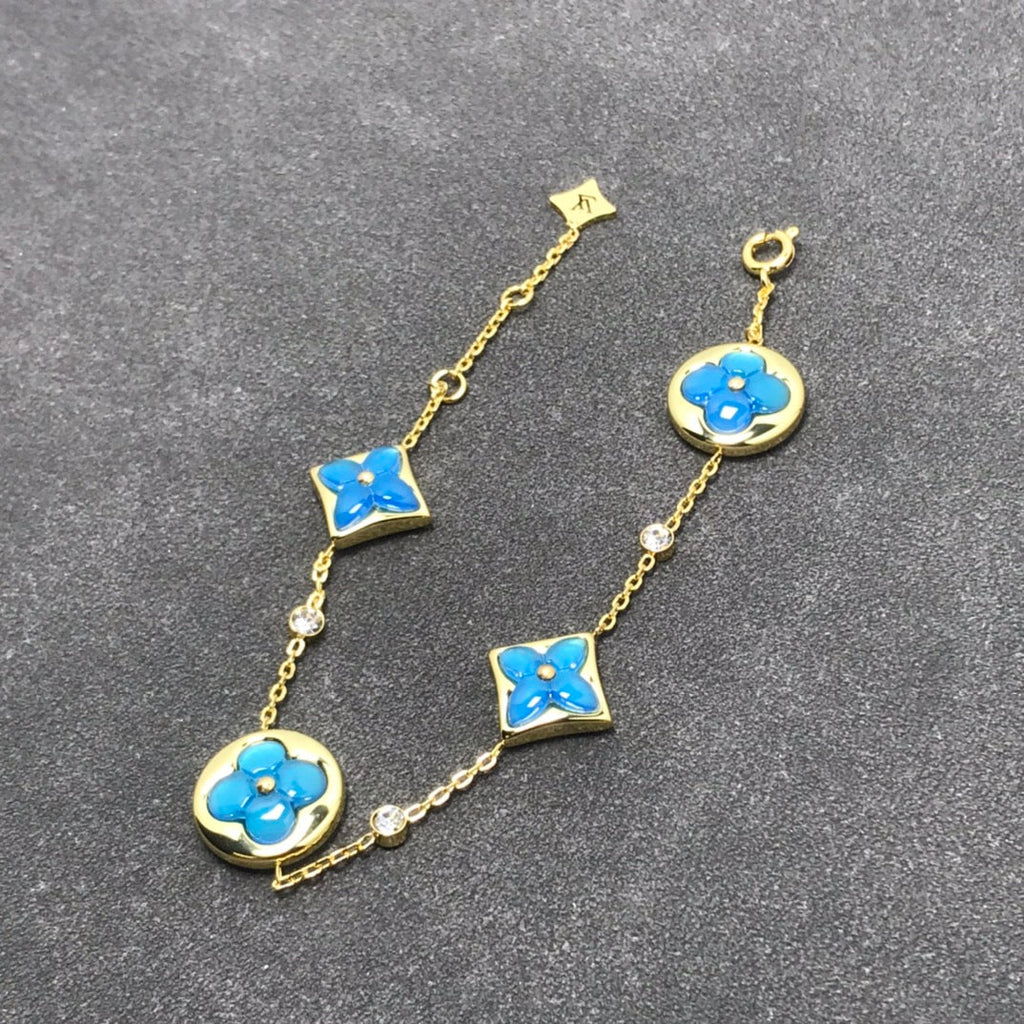 [Lumi Jewels]STAR AND SUN TURQUOISE 4 MOTIFS 3 DIAMONDS