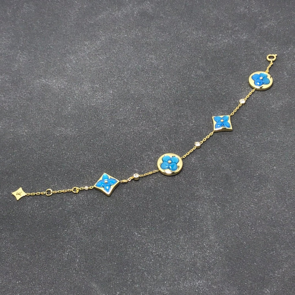 [Lumi Jewels]STAR AND SUN TURQUOISE 4 MOTIFS 3 DIAMONDS
