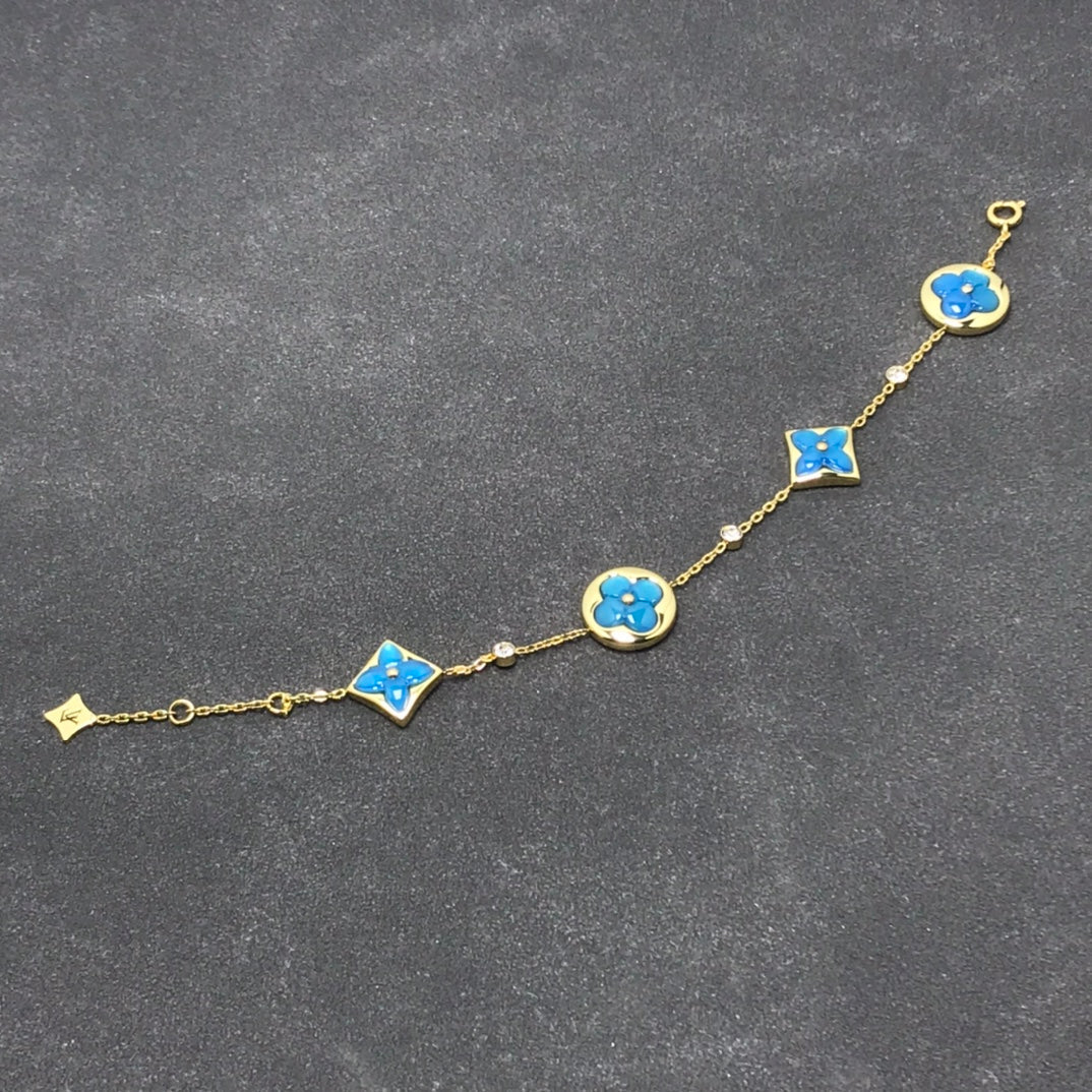 [Lumi Jewels]STAR AND SUN TURQUOISE 4 MOTIFS 3 DIAMONDS