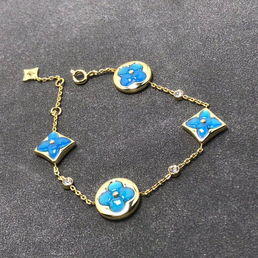 [Lumi Jewels]STAR AND SUN TURQUOISE 4 MOTIFS 3 DIAMONDS