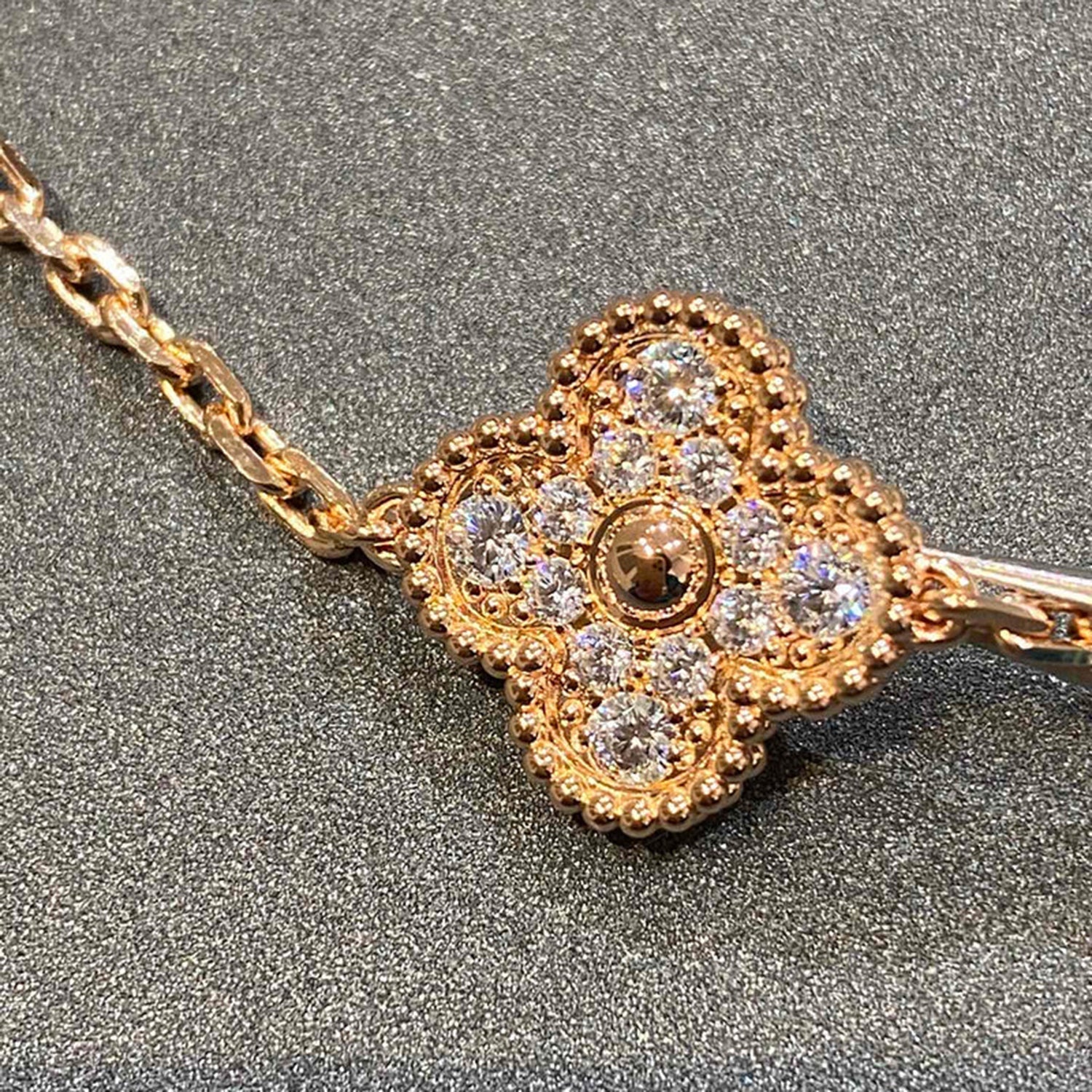 [Lumi Jewels] CLOVER 5 MOTIF FULL DIAMOND BRACELET COLLECTION