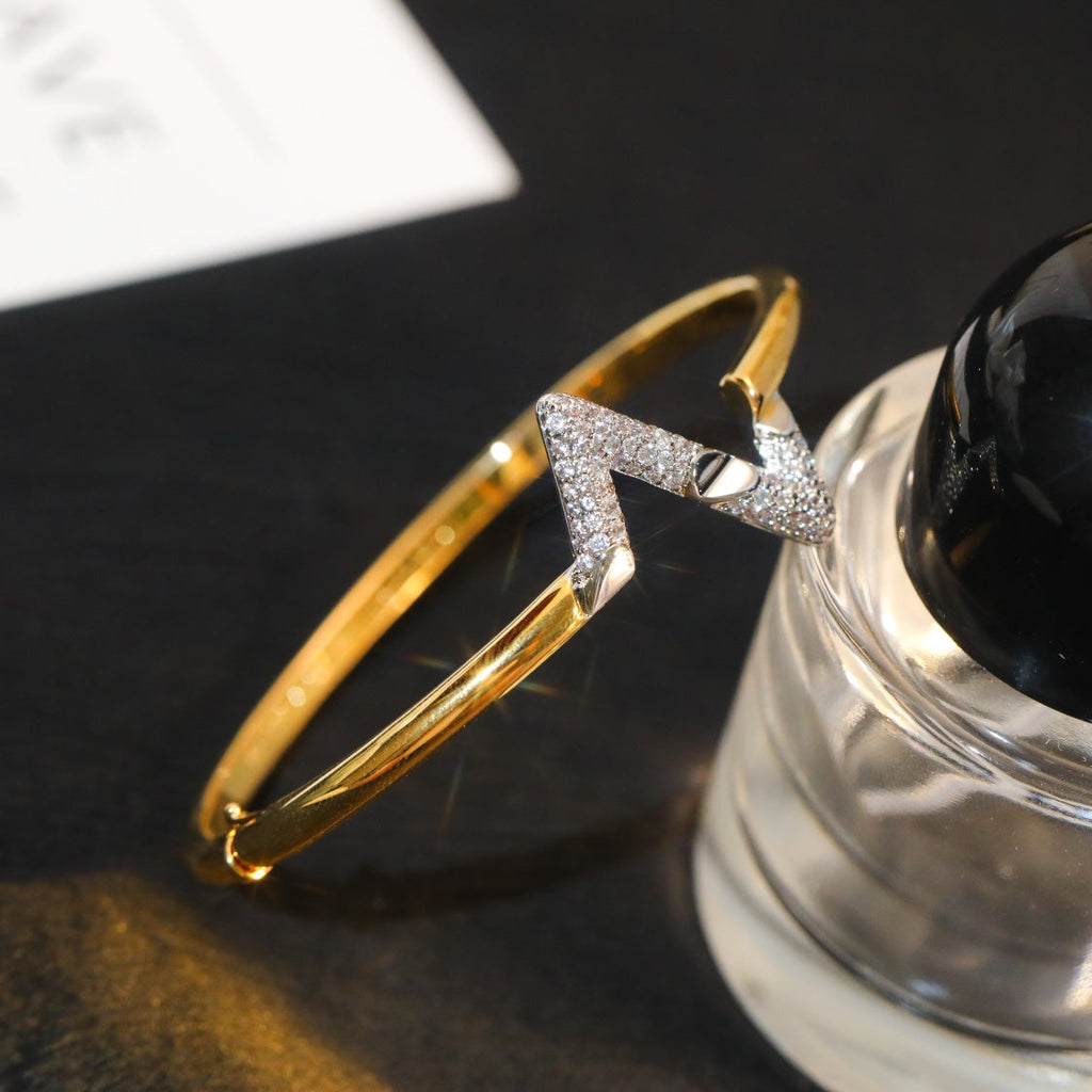 [Lumi Jewels]VOLTE UPSITE DOWN GOLD DIAMOND BRACELET