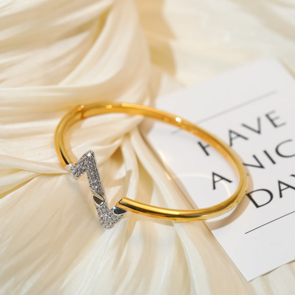 [Lumi Jewels]VOLTE UPSITE DOWN GOLD DIAMOND BRACELET