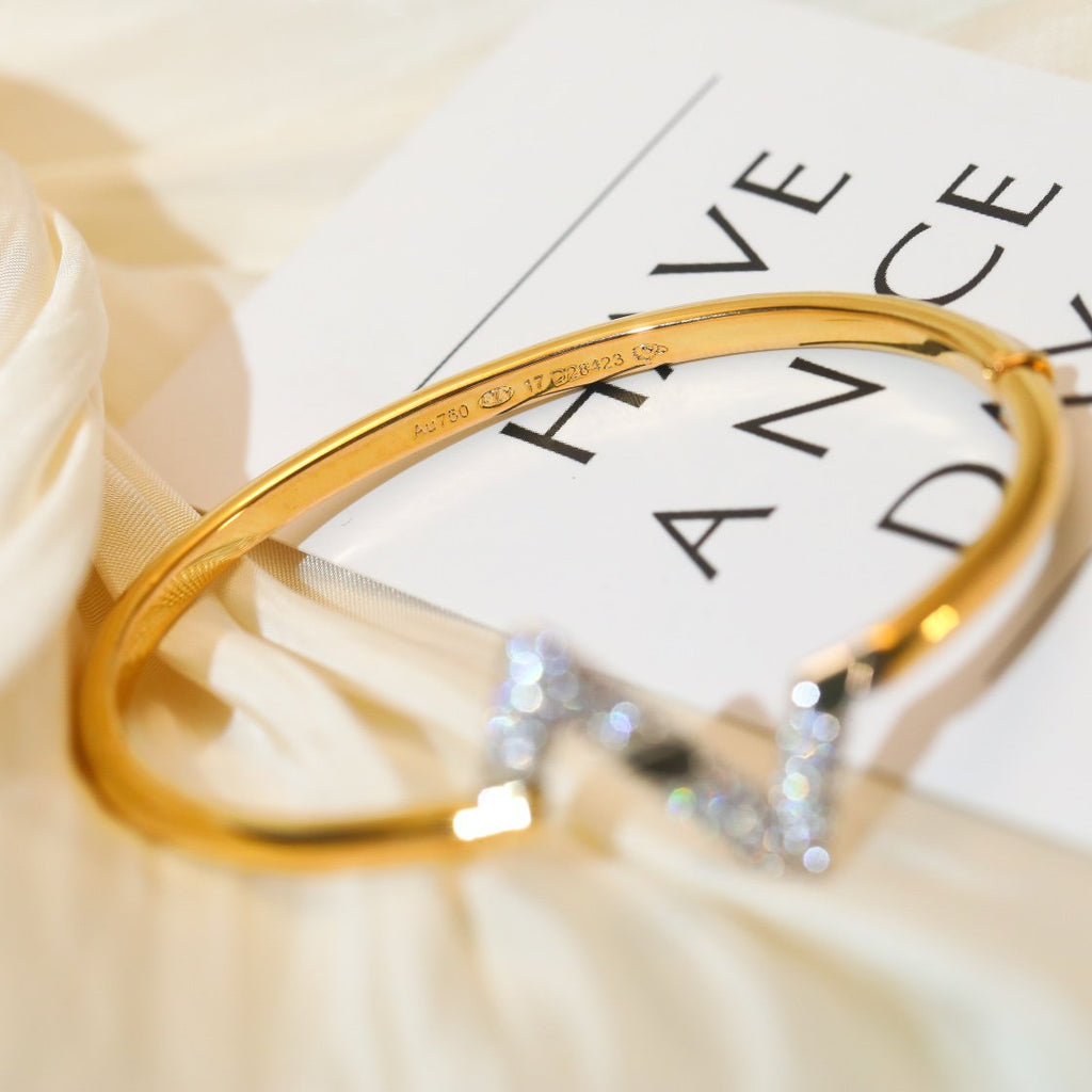 [Lumi Jewels]VOLTE UPSITE DOWN GOLD DIAMOND BRACELET