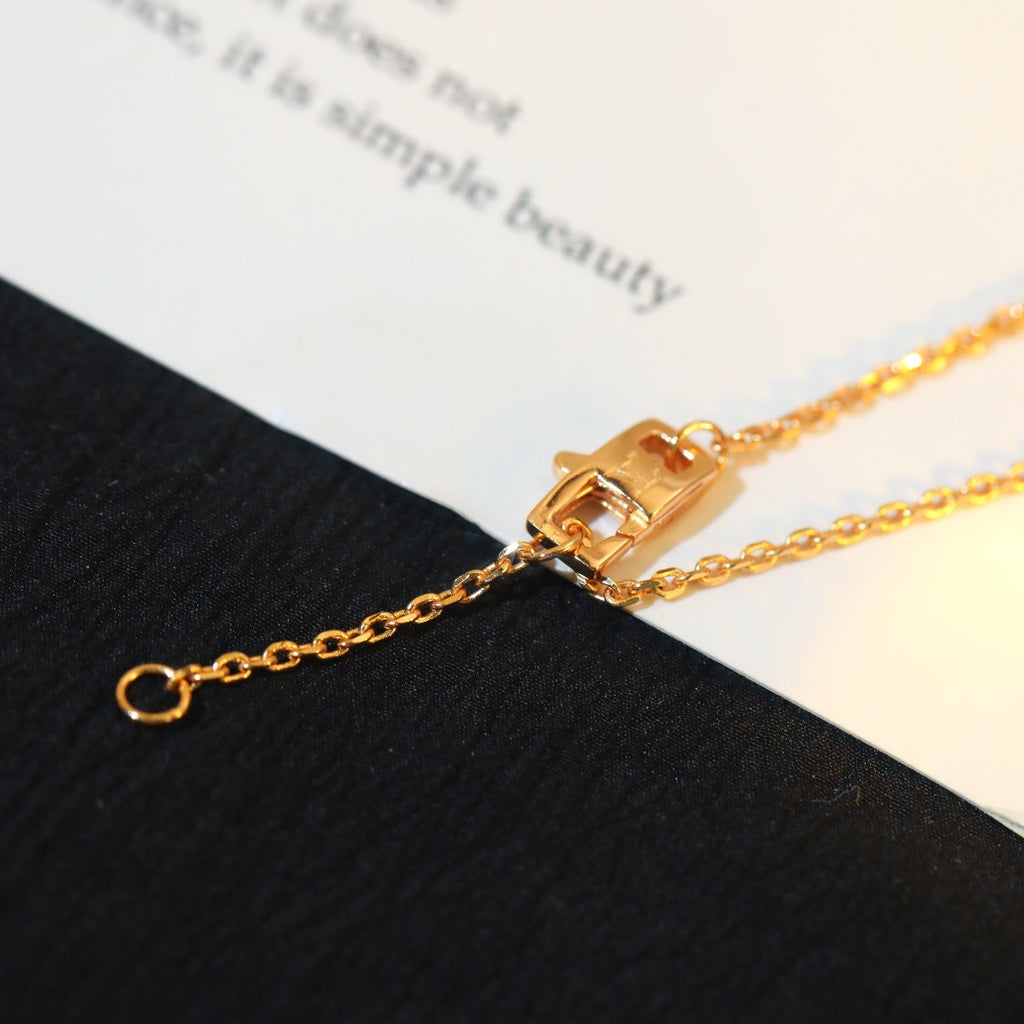 [Lumi Jewels]STAR AND SUN DIAMOND PINK GOLD NECKLACE