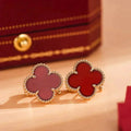 [Lumi Jewels]CLOVER MEDIUM 1 MOTIFS CARNELIAN  EARRINGS