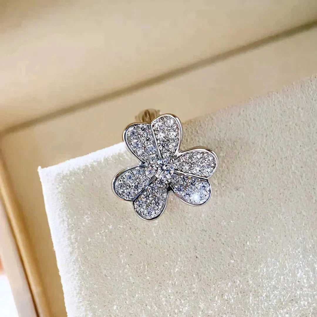 [Lumi Jewels]CLOVER COMOS DIAMOND EARRINGS SILVER