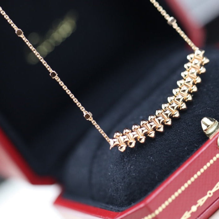 [Lumi Jewels]CLASH PINK GOLD NECKLACE