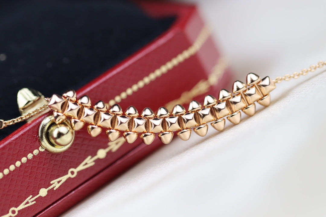 [Lumi Jewels]CLASH PINK GOLD NECKLACE