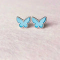 [Lumi Jewels]BUTTERFLY TURQUOISE EARRINGS SILVER
