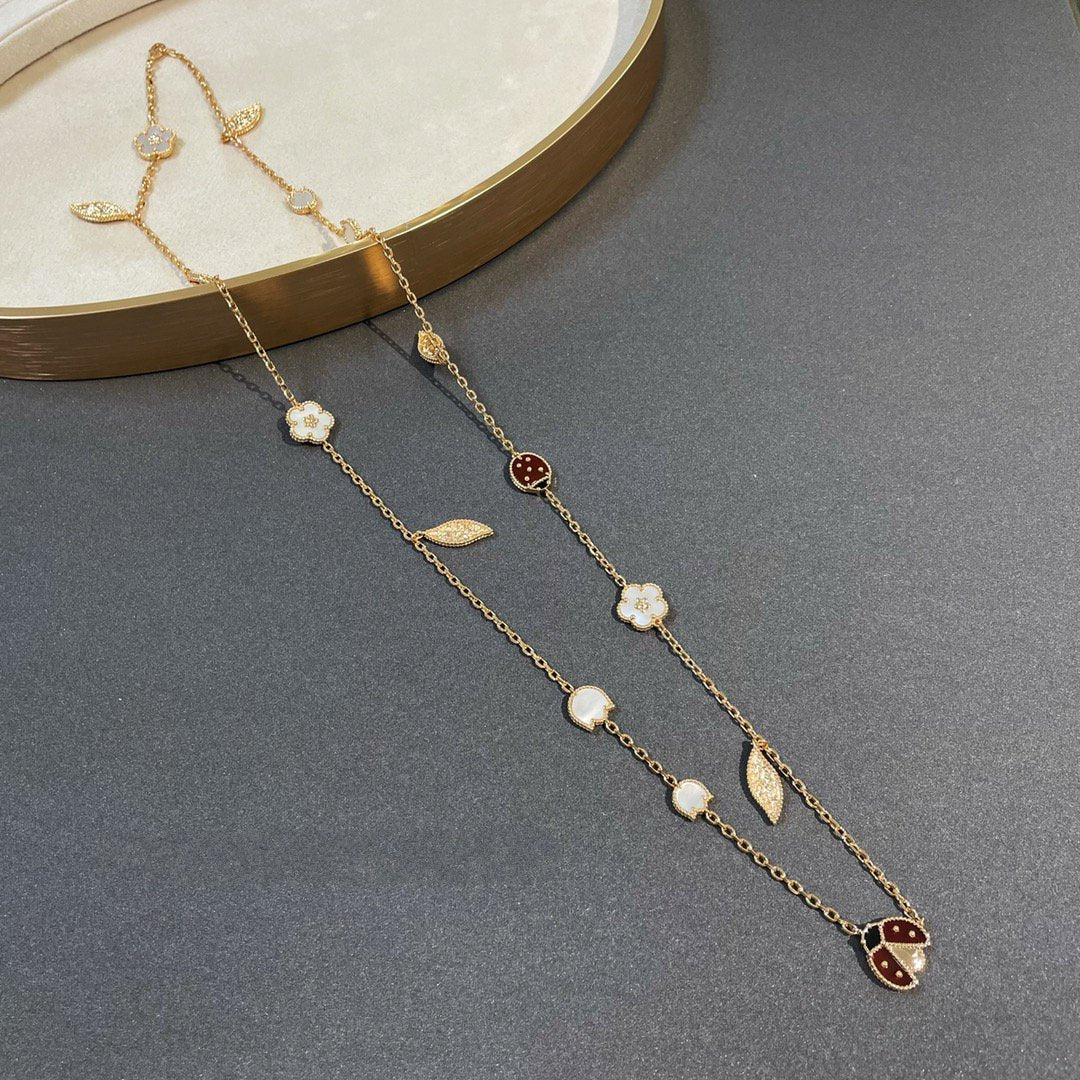 [Lumi Jewels]LUCKY SPRING 15 MOTIFS GOLD NECKLACE