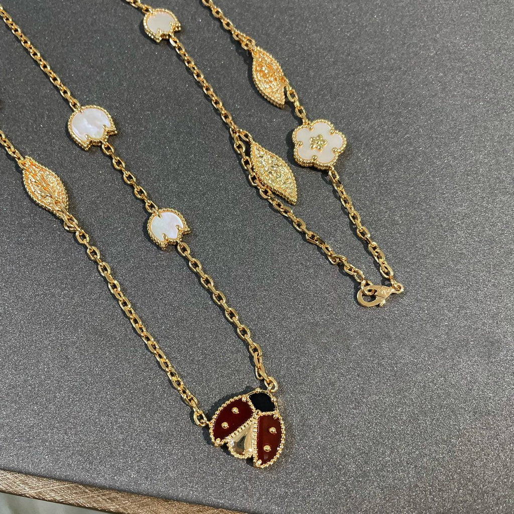 [Lumi Jewels]LUCKY SPRING 15 MOTIFS GOLD NECKLACE