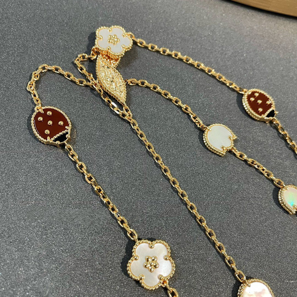 [Lumi Jewels]LUCKY SPRING 15 MOTIFS GOLD NECKLACE