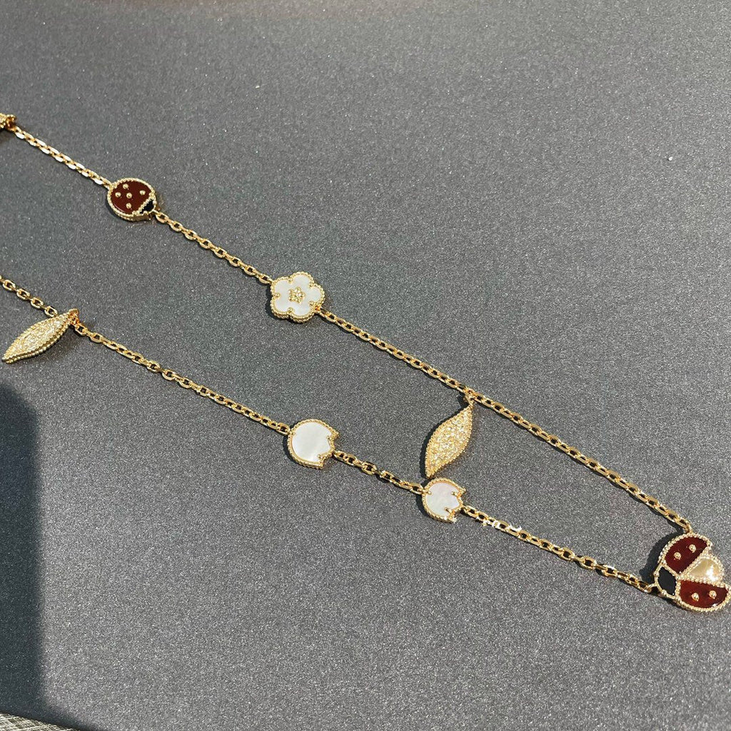 [Lumi Jewels]LUCKY SPRING 15 MOTIFS GOLD NECKLACE