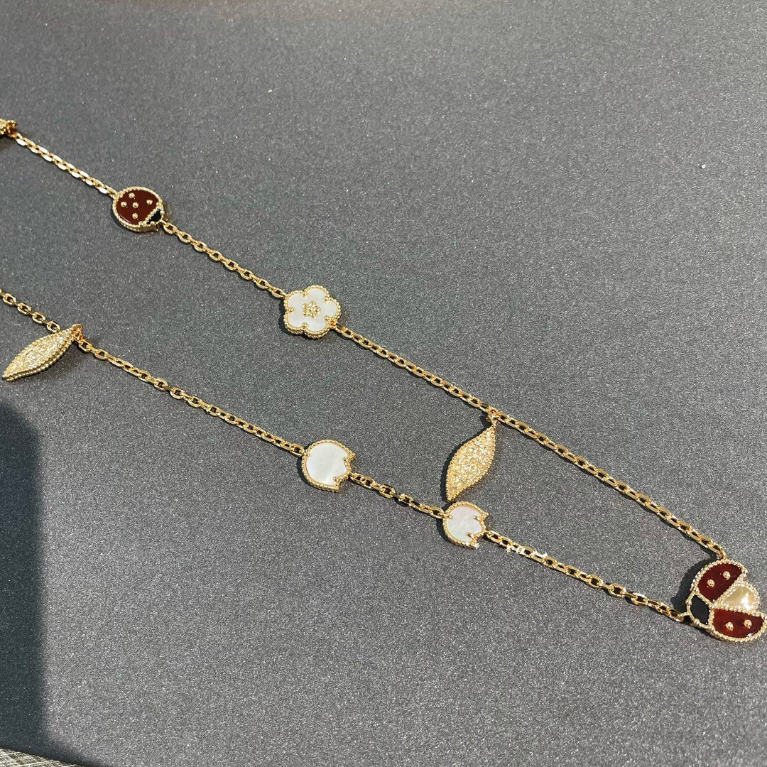 [Lumi Jewels]LUCKY SPRING 15 MOTIFS GOLD NECKLACE