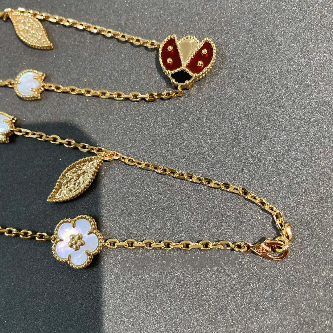 [Lumi Jewels]LUCKY SPRING 15 MOTIFS GOLD NECKLACE