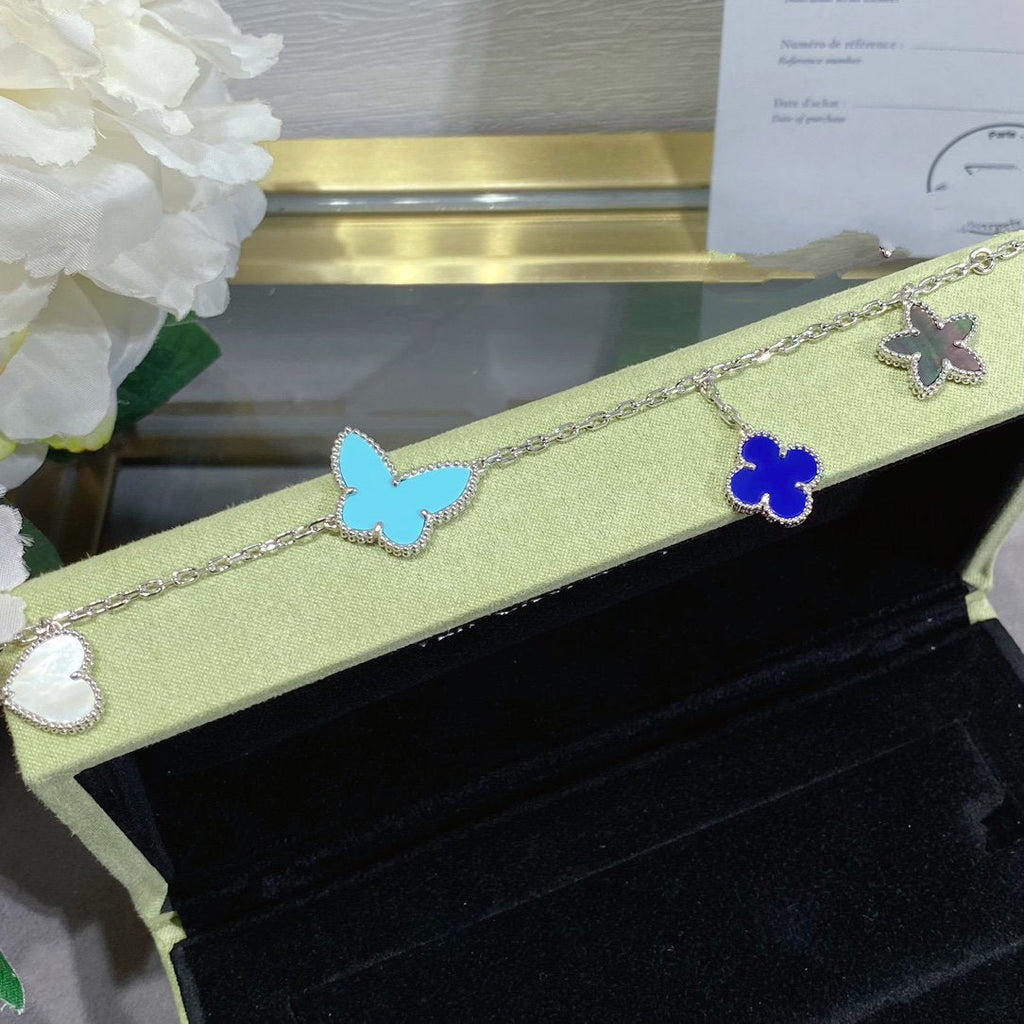 [Lumi Jewels]LUCKY SPRING SILVER BRACELET 4 MOTIF