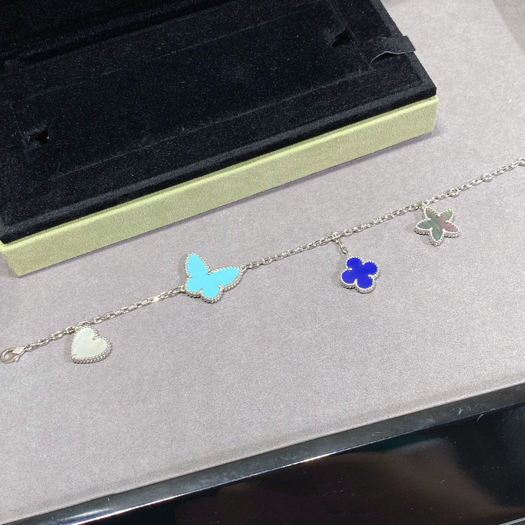 [Lumi Jewels]LUCKY SPRING SILVER BRACELET 4 MOTIF
