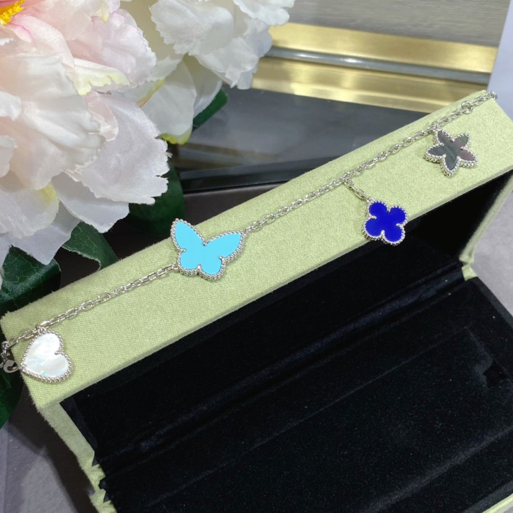 [Lumi Jewels]LUCKY SPRING SILVER BRACELET 4 MOTIF