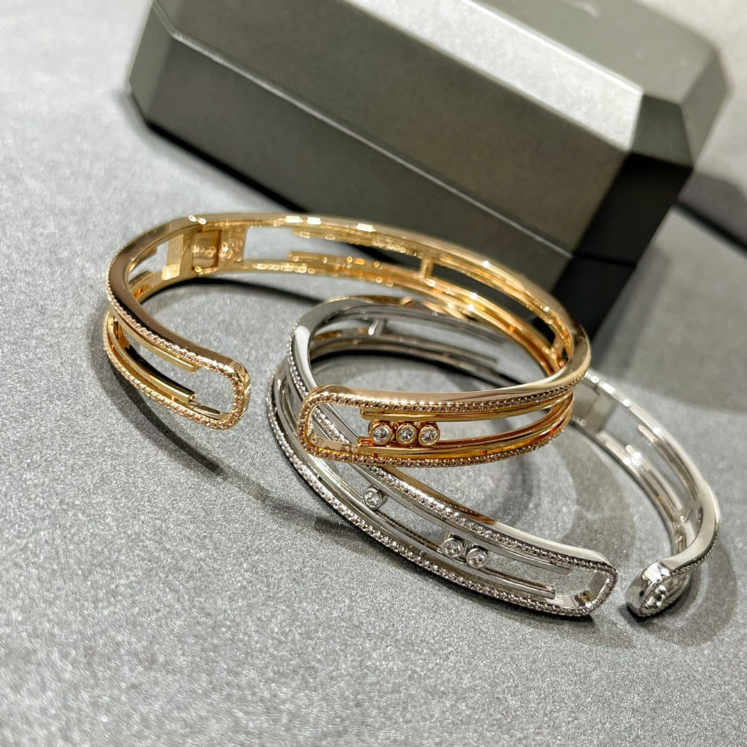 [Lumi]MOVE 10TH PAVED DIAMOND BRACELET