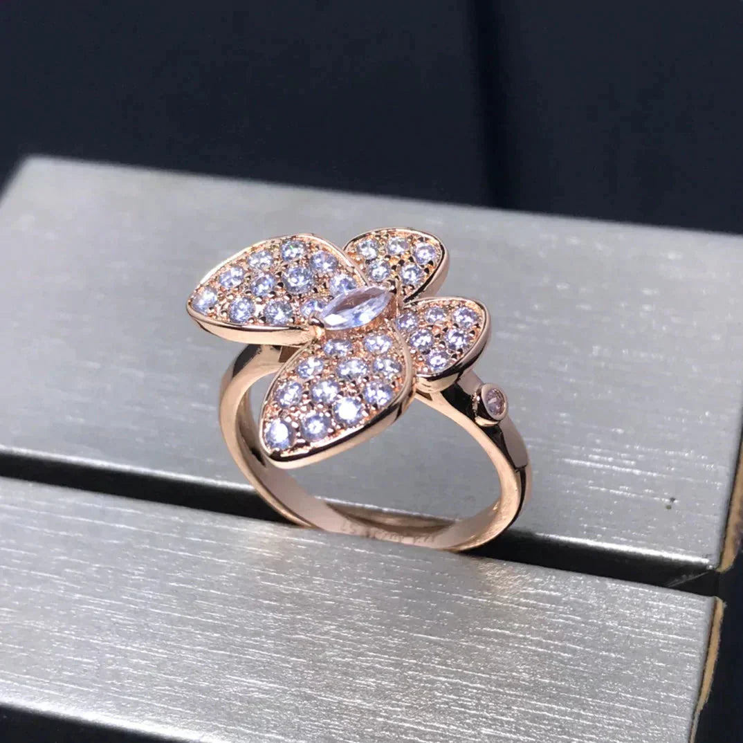 [Lumi Jewels]BUTTERFLY PINK GOLD DIAMOND RING
