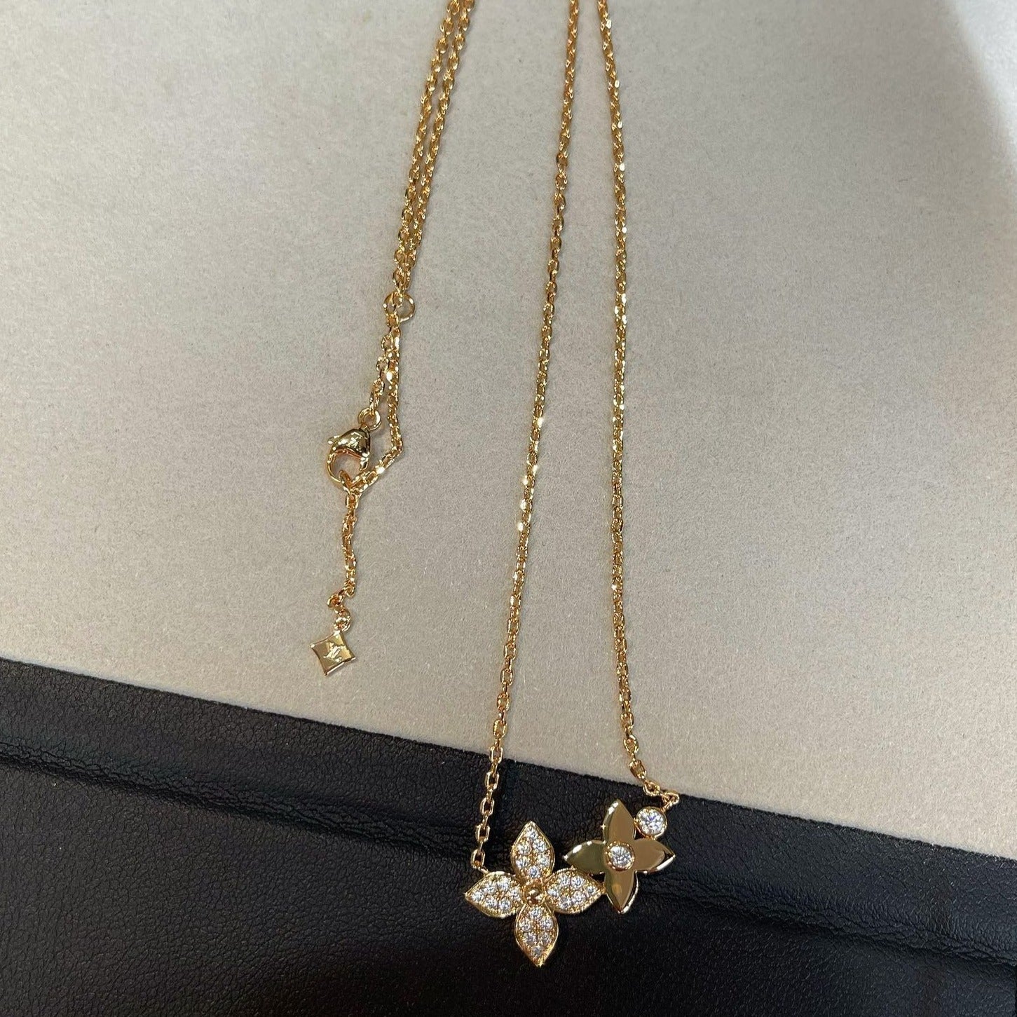 [Lumi Jewels]STAR BLOSSOM NECKLACE PINK GOLD DIAMONDS