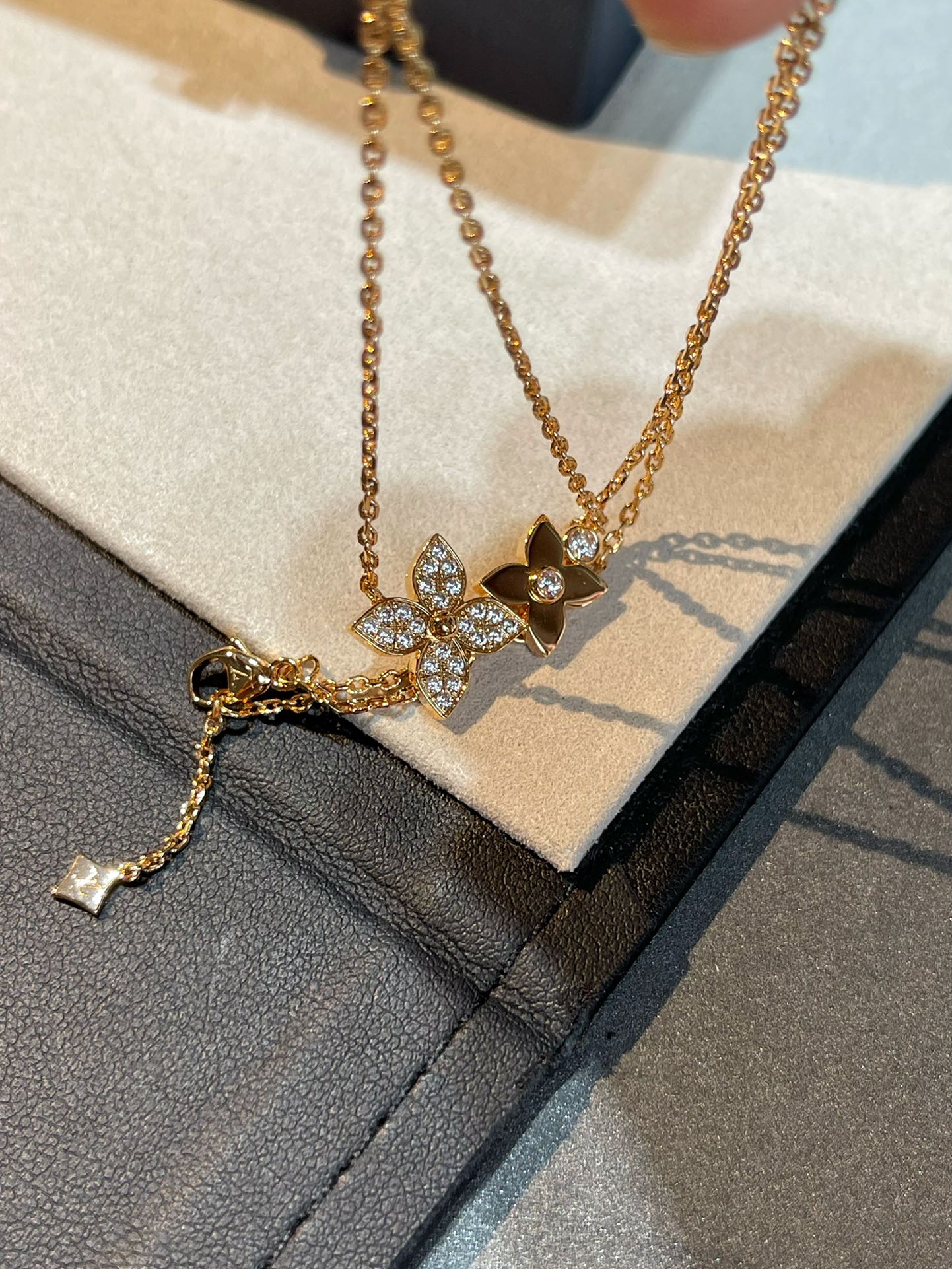 [Lumi Jewels]STAR BLOSSOM NECKLACE PINK GOLD DIAMONDS