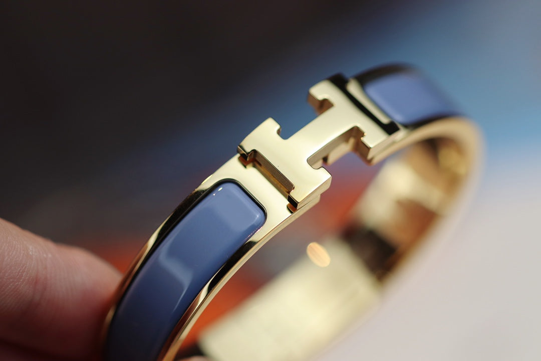 [Lumi Jewels]H BRACELET 12MM BLUE GRAY