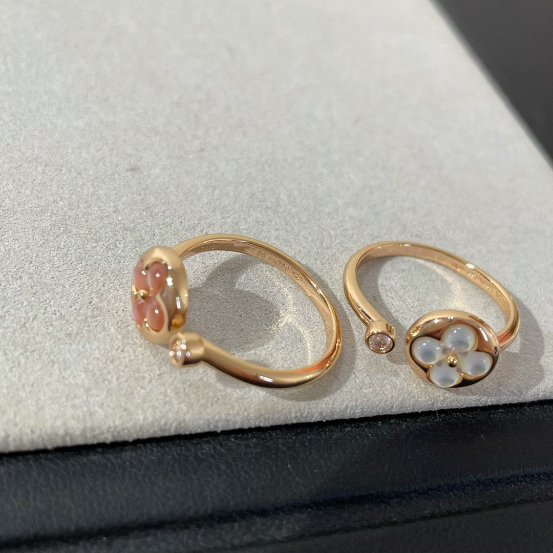 [Lumi Jewels]SUN 1 DIAMOND PINK MOP RING