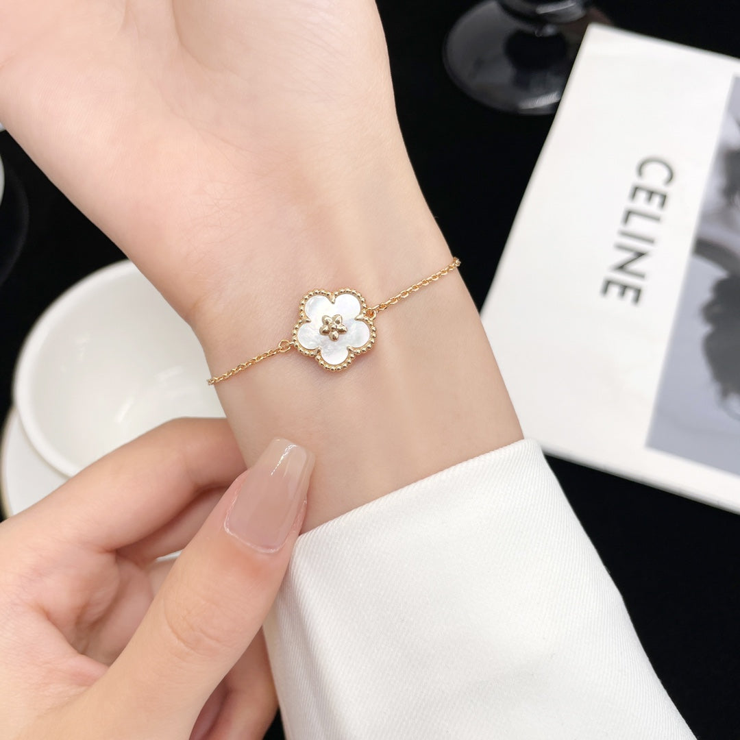 [Lumi Jewels]LUCKY SPRING ROSE GOLD MOP BRACELET
