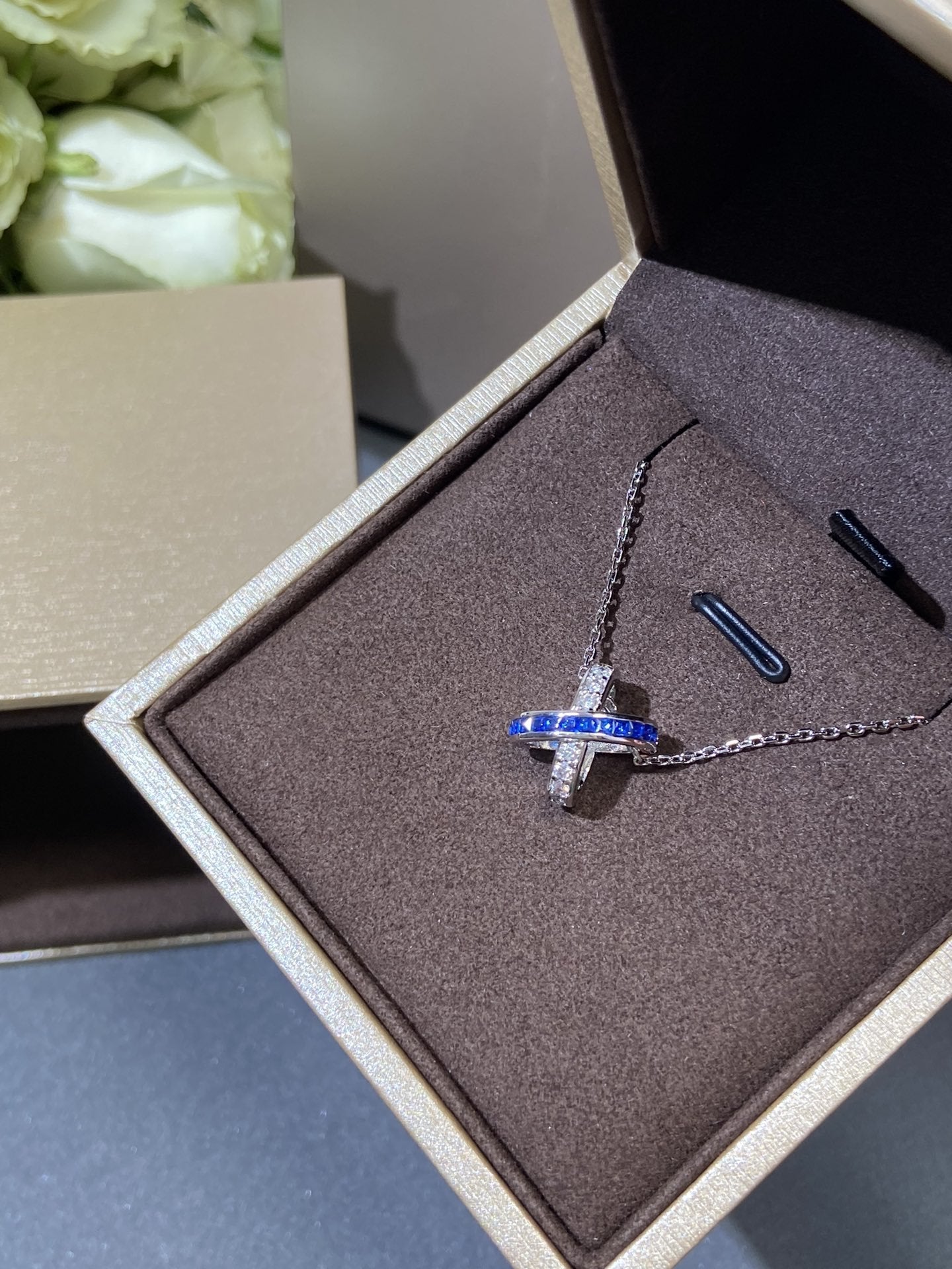 [Lumi Jewels]LIENS DIAMOND SILVER NECKLACE