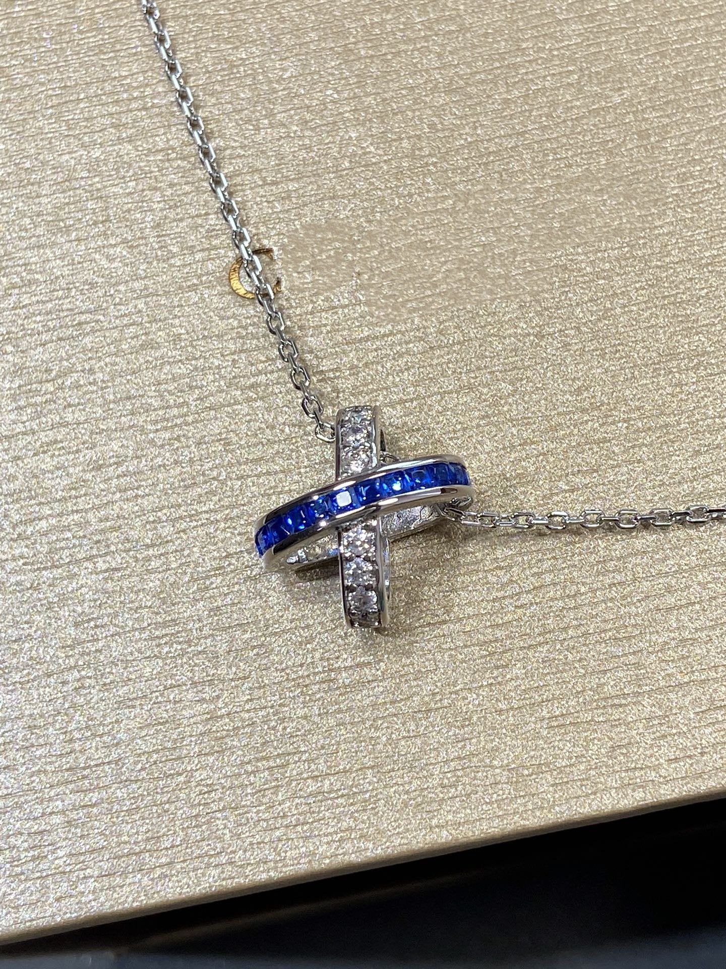 [Lumi Jewels]LIENS DIAMOND SILVER NECKLACE