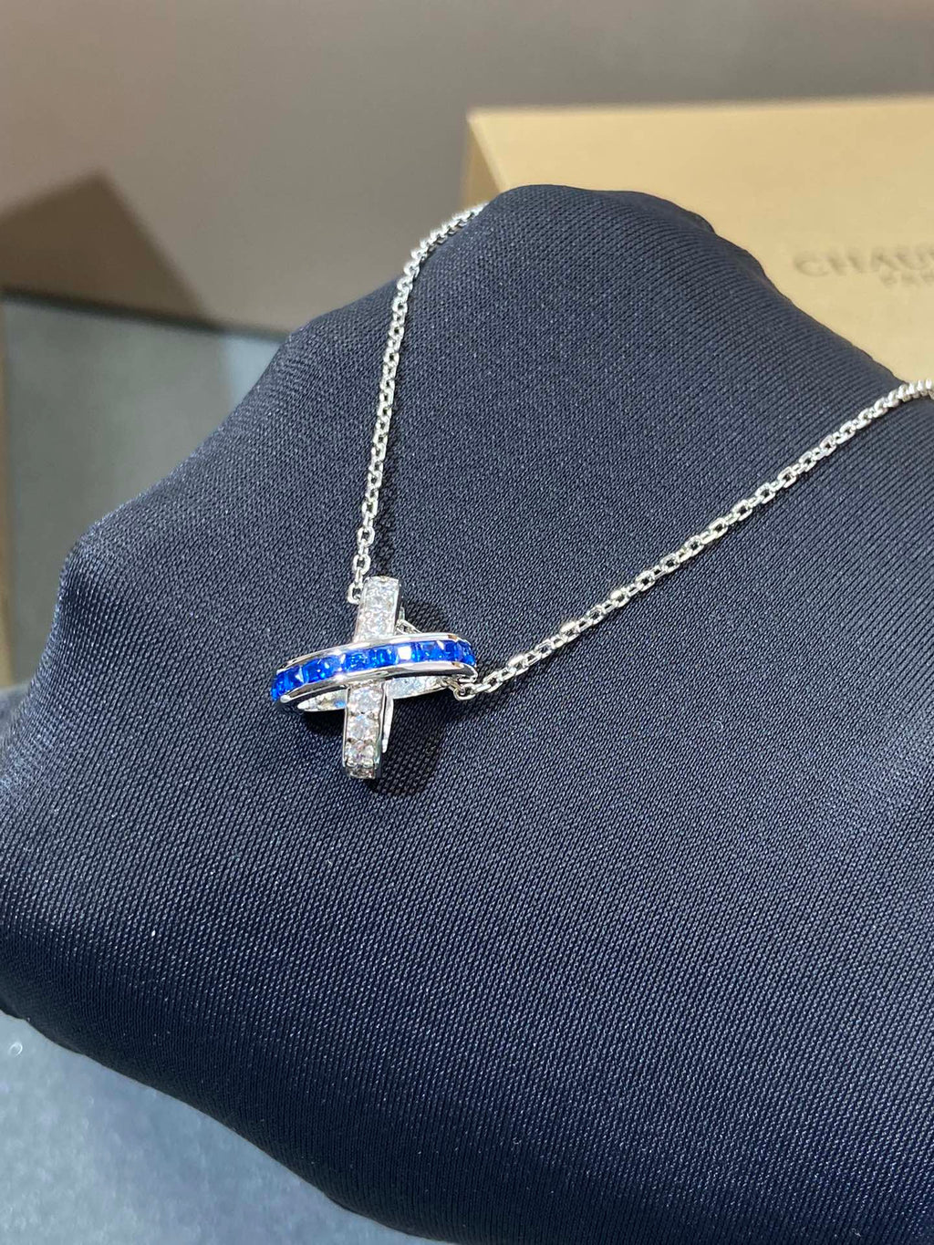 [Lumi Jewels]LIENS DIAMOND SILVER NECKLACE