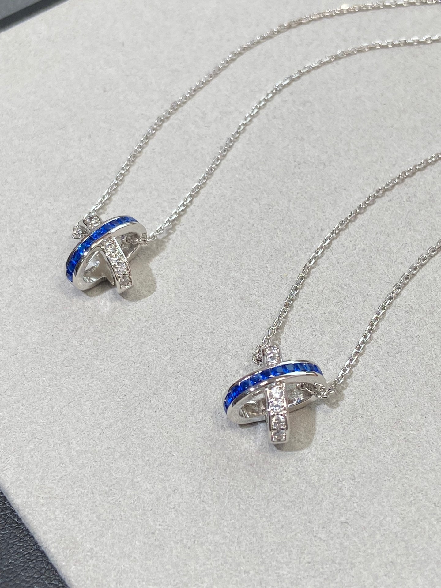 [Lumi Jewels]LIENS DIAMOND SILVER NECKLACE