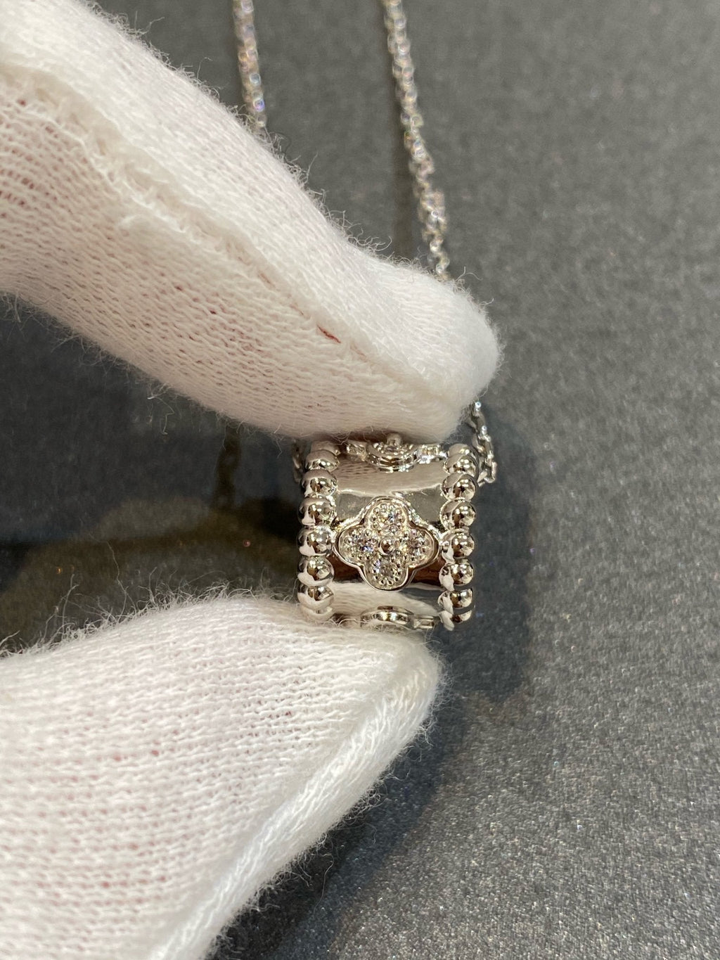 [Lumi Jewels]PERLEE PEDANT SIVLER DIAMOND NECKLACE