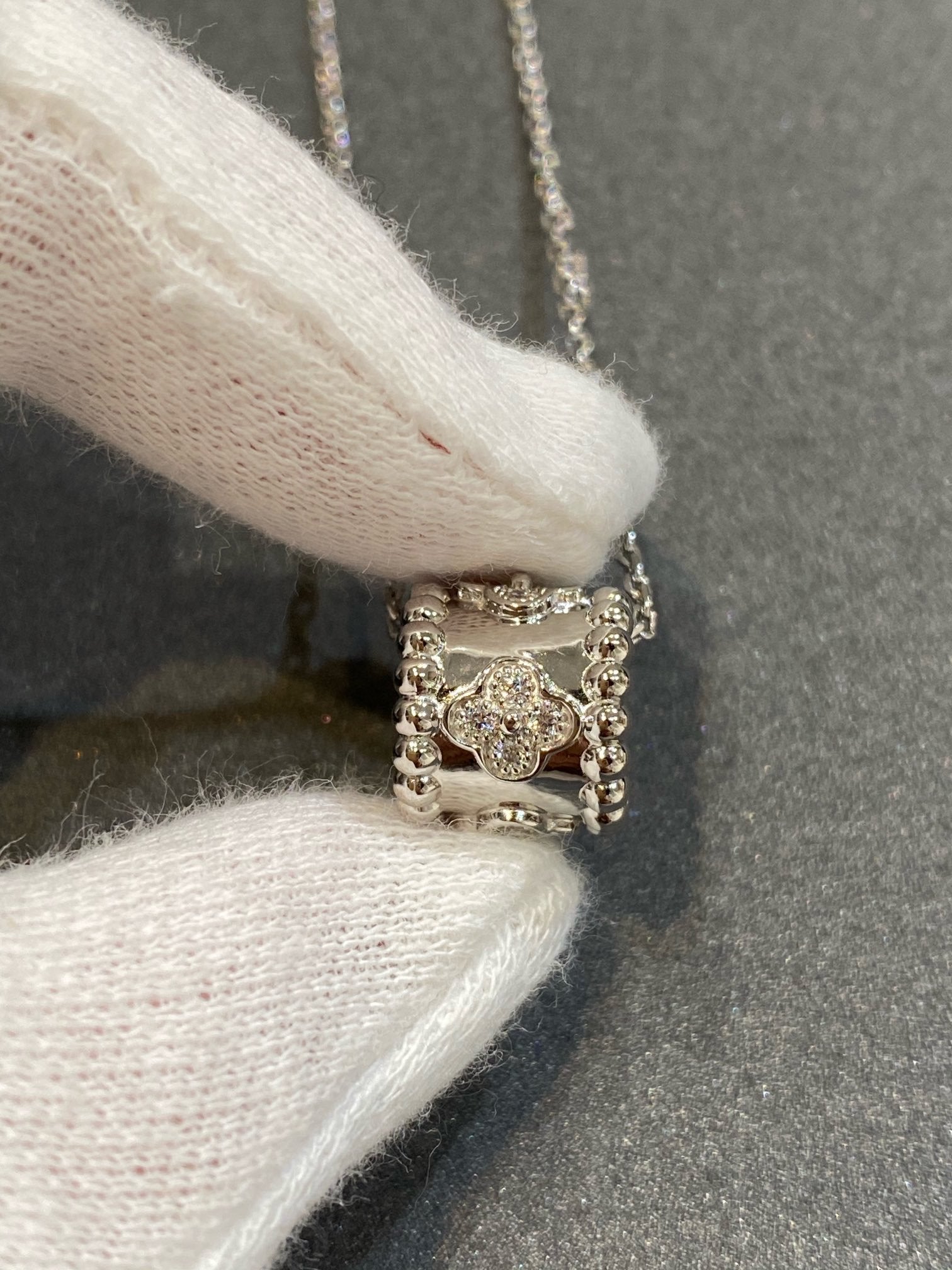 [Lumi Jewels]PERLEE PEDANT SIVLER DIAMOND NECKLACE